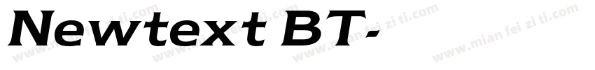 Newtext BT字体转换